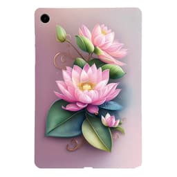 Til Samsung Galaxy Tab A11+ Etui Mønstertryk Slankt TPU Beskyttende Tablet Etui Lotus