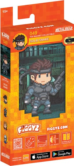 First 4 Figures pixel-art magnetisk actionfigur (Solid Snake)
