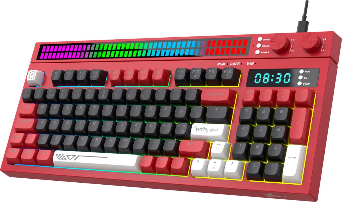 Next KD5 keyboard (rød) | Elgiganten