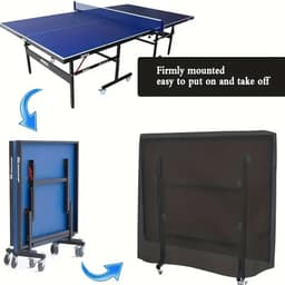 Vanntett trekk til bordtennisbord - 65 x 27,5 x 72,8 tommer