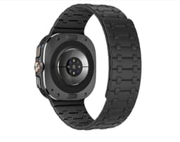 Stilig silikonrem for Samsung Watch Ultra 47mm Sort