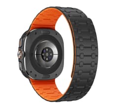 Stilig silikonrem for Samsung Watch Ultra 47mm Sort