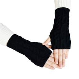 Håndledsvarmere / Fingerløse handsker 1 par Sort S