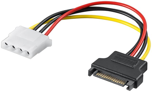 Strömkabel/adapter till pc, SATA-uttag till 5,25-uttag