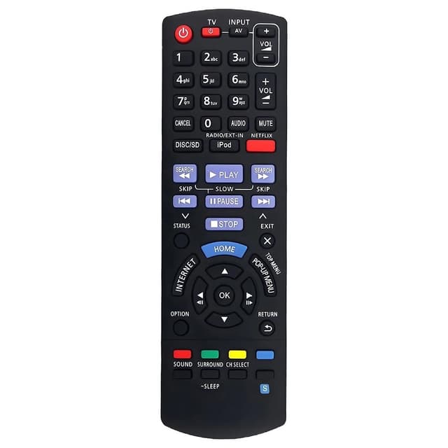Fjärrkontroll Ersättning för N2QAYB000728 För Panasonic Audio Player