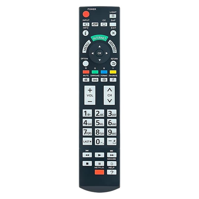 Fjärrkontroll Ersättning för N2QAYB000777 För Panasonic TV