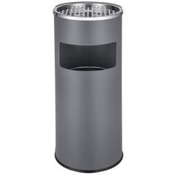 tectake Soptunna med askkopp 25 x 25 x 61 cm Antracit