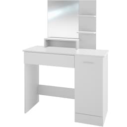 tectake Sminkbord Zoe 90 x 40 x 138.5 cm Vit