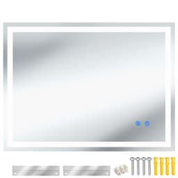 LED-badrumsspegel Clara, dimbar, med 3 ljusfärger