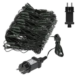 Jouluvaloketju LED-valoverkko 150x300 cm 320 LEDillä lämmin valkoinen IP44