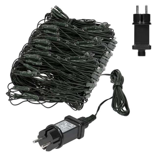 Julelyskæde LED-lysnet 100x200 cm med 160 LED'er varm hvid IP44