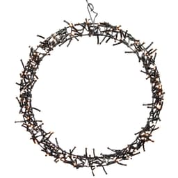 ECD Germany krans av ljus Ø38 cm 300 dioder varmvit IP44 dörrkrans julbelysning