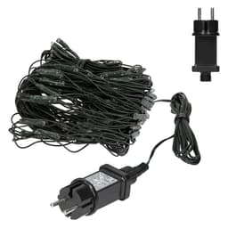 Julbelysningskedja LED-ljusnät 200 cm med 160 LED kallvit vit IP44