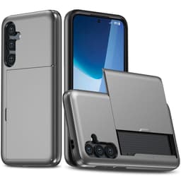 SKALO Samsung S25 FE Armor Korttikotelo Suojakuori - Harmaa