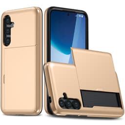 SKALO Samsung S25 FE Armor Korttikotelo Suojakuori - Kulta
