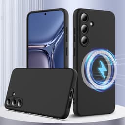 SKALO Samsung S25 FE Erittäin ohut silikonikuori - Musta