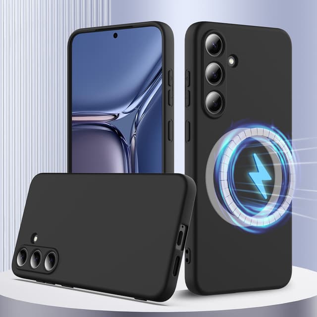 SKALO Samsung S25 FE Ultratyndt Silikonecover - Sort