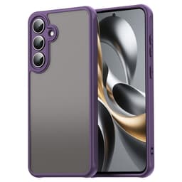 SKALO Samsung S25 FE Color Bumper Frosted Suojakuori - Violetti