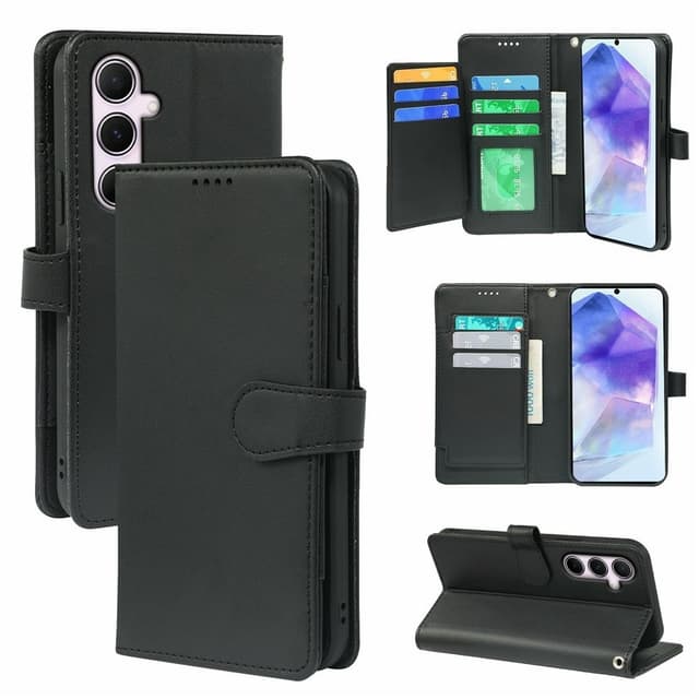 SKALO Samsung S25 FE 9-RUM Flip Cover - Sort