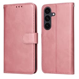 SKALO Samsung S25 FE PU-nahka Lompakkokotelo - Pinkki