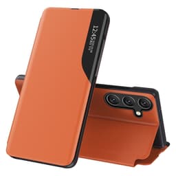 SKALO Samsung S25 FE Clear View Window Cover - Orange