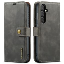 DG MING Samsung S25 FE 2-i-1 Magnet Plånboksfodral - Grå