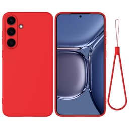 SKALO Samsung S25 FE Ohut Silikoni Suojakuori - Punainen