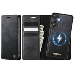 CaseMe Samsung S25 FE C49 Irrotettava Magneettinen Lompakkokotelo - Musta