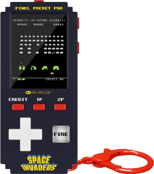 Min Arcade Pixel Pocket Pro Space Invaders bärbara spelkonsol