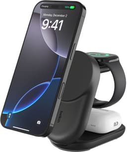 Belkin 25W Qi2 3-i-1 magnetisk laddare (svart)