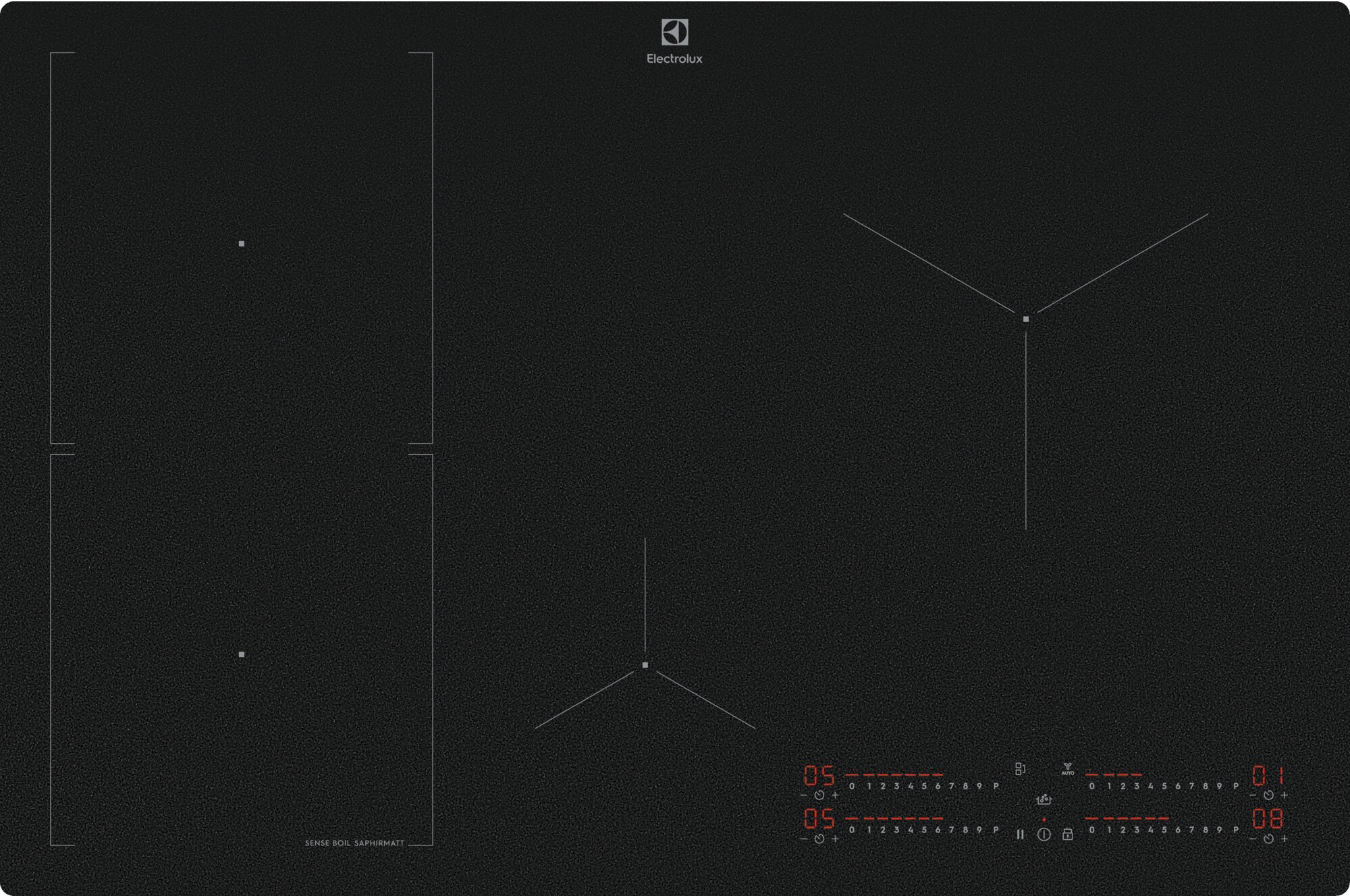 Electrolux 700 SaphirMatt induktiokeittotaso HHB860BSC (77cm)