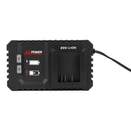 FERM CDA1175 20V Hurtiglader – Kompatibel med AX-Power & FX-Power – Til 1.5Ah, 2.0Ah & 4.0Ah akku– Oplader på kun 60 min