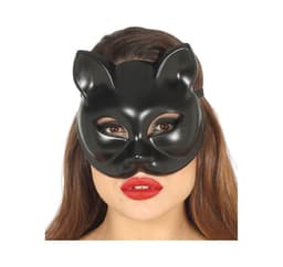 Mask katt svart