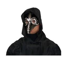 Mask av pestdoktorn svart