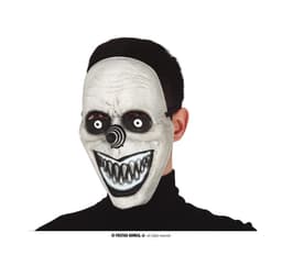 Maske Klovn Smilende grå