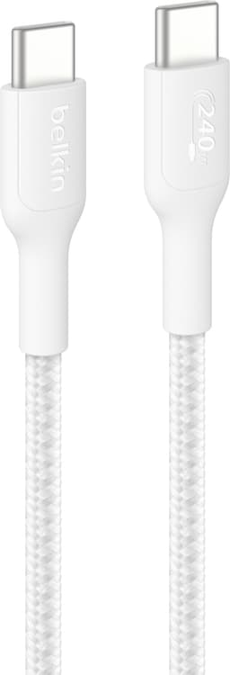 Belkin 240W USB-C opladningskabel (hvid)