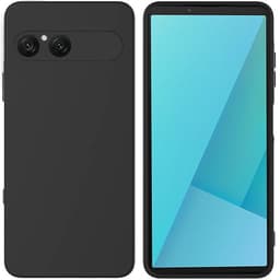 Liquid silikone cover Sony Xperia 10 VII - Sort