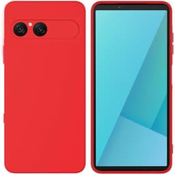 Liquid silikon skal Sony Xperia 10 VII - China Red