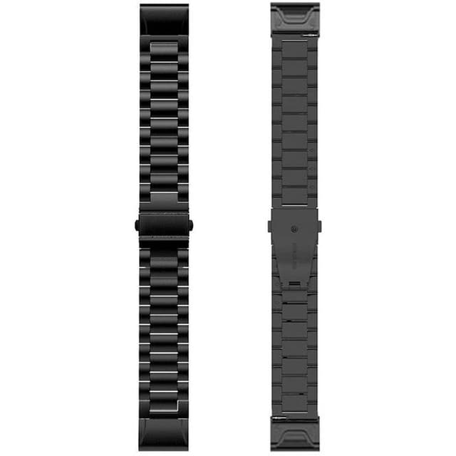 Rustfrit stål urrem Garmin Fenix 6S Pro - Sort