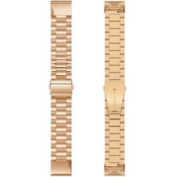 Rustfritt stål klokkereim Garmin Quatix 5 - Rosè