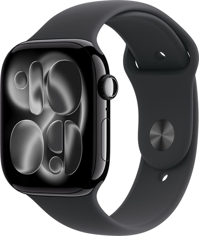 Apple Watch S11 46mm GPS (Jet Black Aluminium/Black Sport Band) S/M