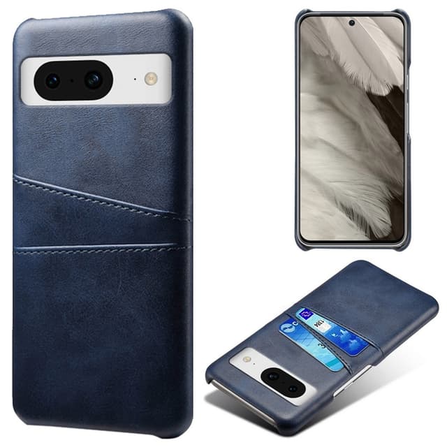 SKALO Google Pixel 8a PU-læder Kortholder Cover - Blå