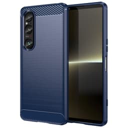 SKALO Sony Xperia 1 VI Armor Carbon Stødsikker TPU-cover - Blå