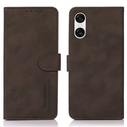 SKALO Sony Xperia 10 VI KHAZNEH Pungetui i PU-læder - Brun