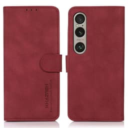 SKALO Sony Xperia 1 VI KHAZNEH Plånboksfodral i PU-Läder - Röd