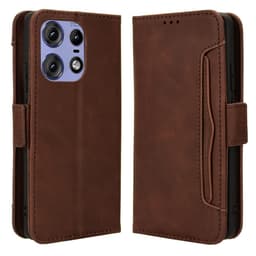 SKALO Motorola Edge 50 Pro 5G 6-lokeroa Lompakkokotelo - Ruskea