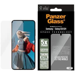 PanzerGlass Galaxy S25 Härdat Glas Skärmskydd Keramisk Ultra-Wide Fit