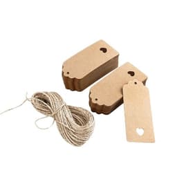 100 kpl etikettiä nyörillä