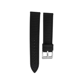 Quick Release Silikon Smartwatch Band L Sølv spenne