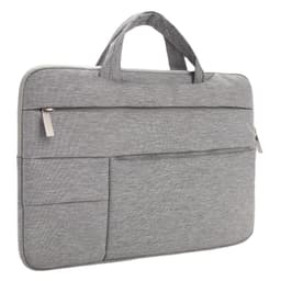 Etui til bærbar PC, støtsikkert, beskyttende datamaskinbæredeksel med frontlomme Grå M